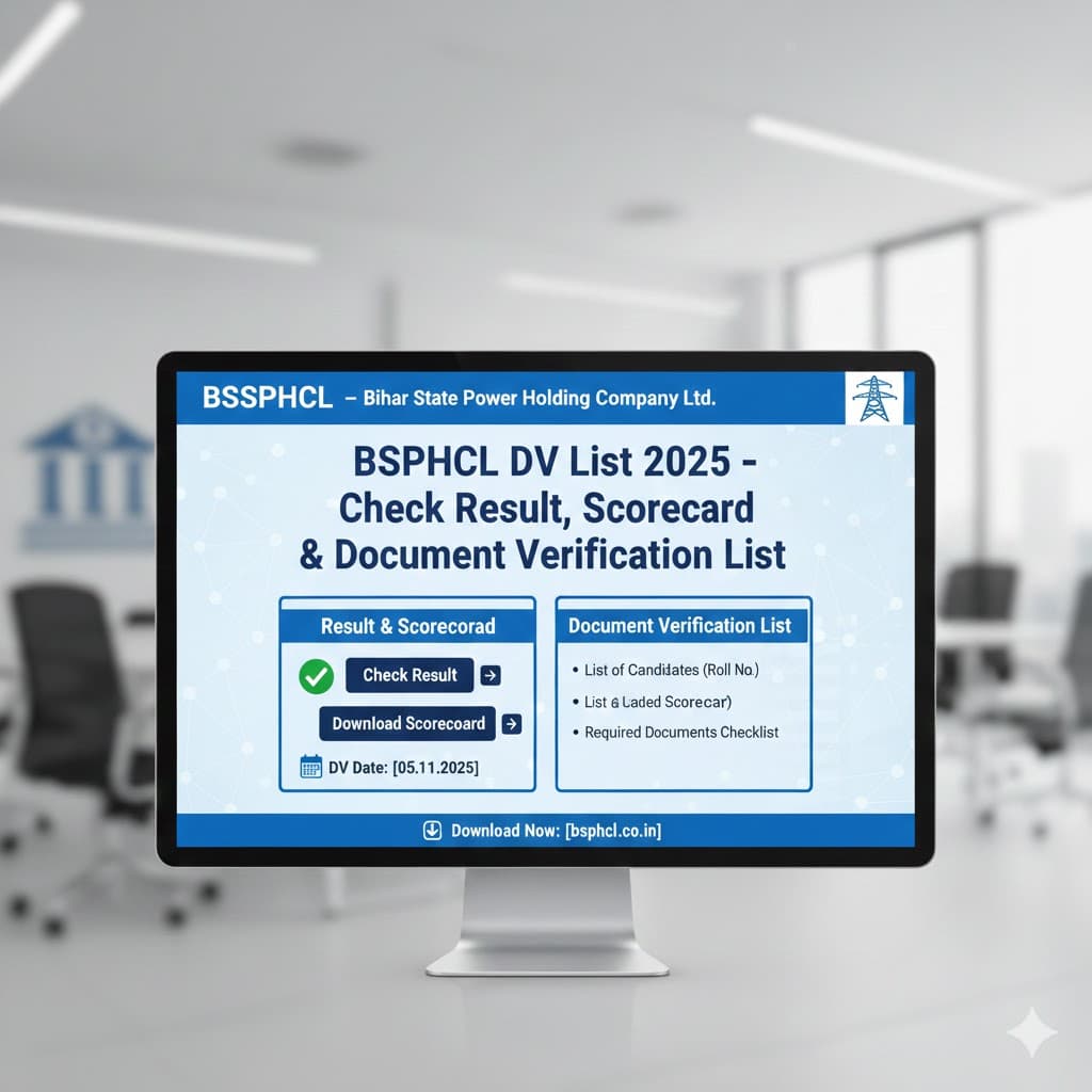 BSPHCL DV List 2025 – Check Result, Scorecard & Document Verification List