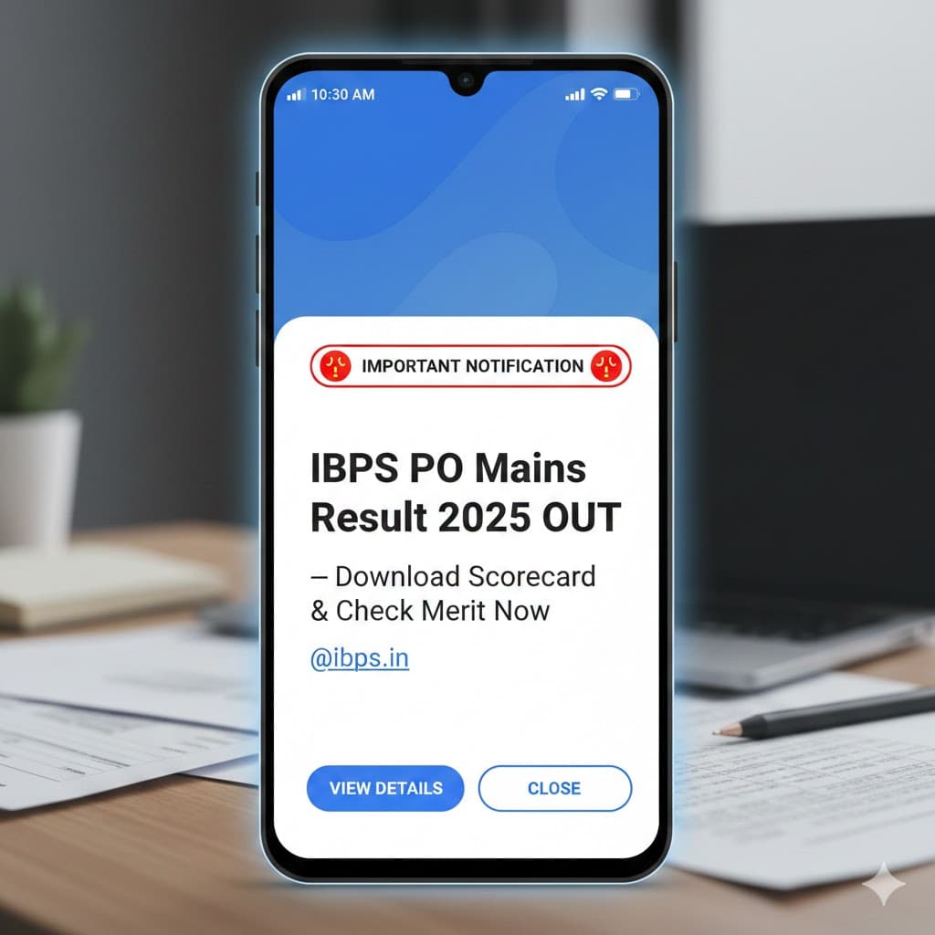 "IBPS PO Mains Result 2025 – Download Official Scorecard & Check Merit @ibps.in